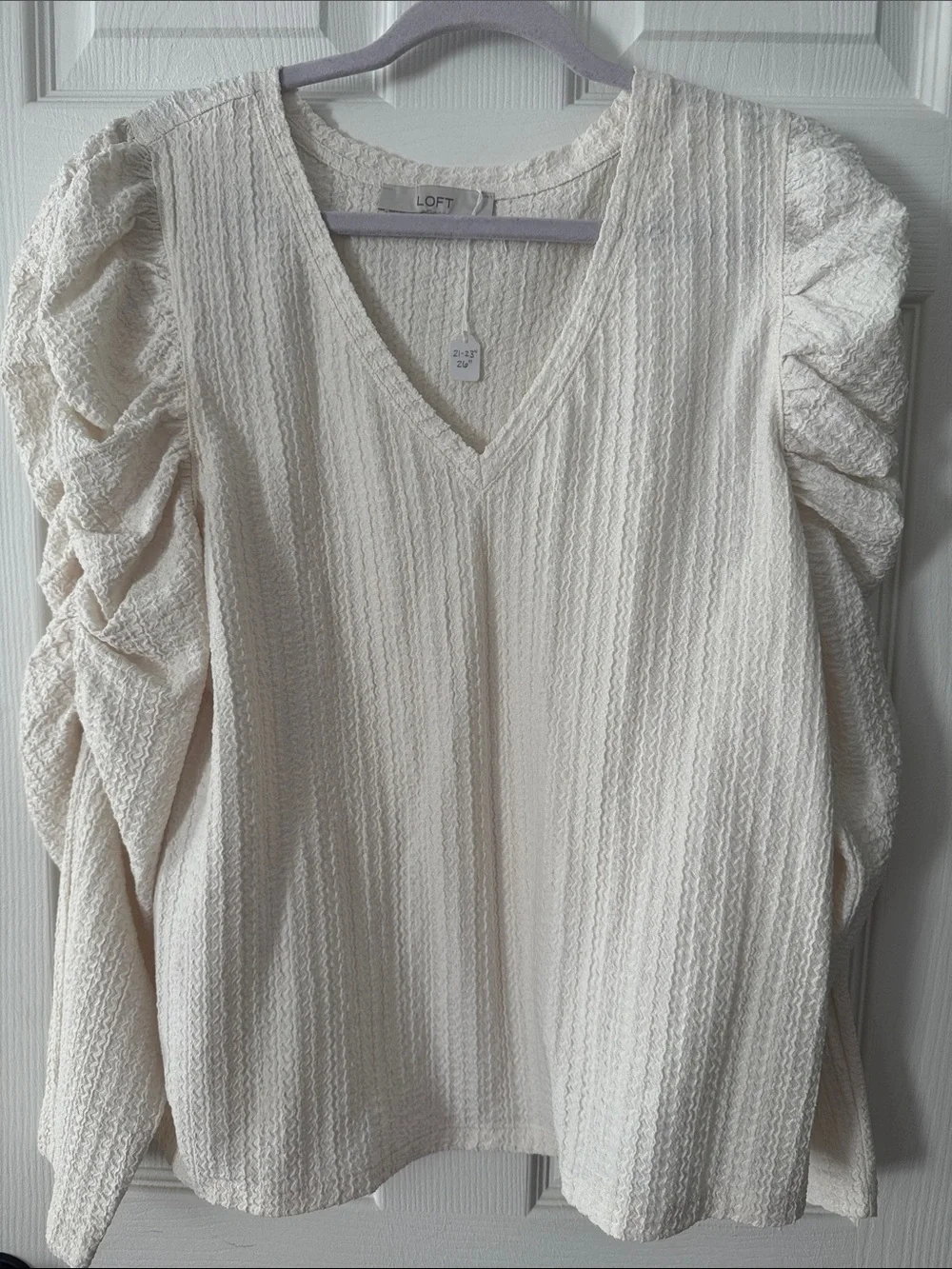 Loft Blouse Long Puff Sleeve